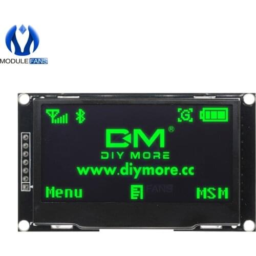 Digital LCD Screen 12864 128X64 Green OLED Display Module C51 Board For Arduino Diy Electronic 2.42" 2.42 inch SSD1309 STM32