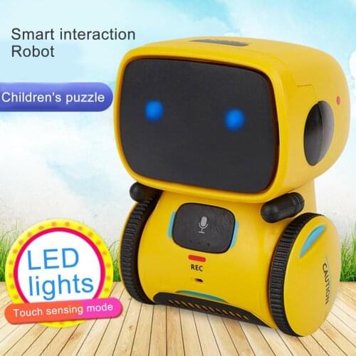Electronic Smart Robot LED Light Voice Remote Control Eco-friendly Interactive Toy Educational Kids Music Robot for Home