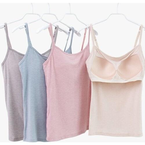 Gymnastics Ballet Bodysuit For Women Ballerina Clothes Adult Cotton Top Bra Sling Straps Padded Sleeveless Leotards Costume