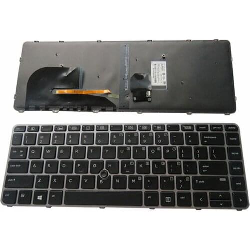 GZEELE US English backlit Keyboard for HP EliteBook 840 G3 745 G3 745 G4 840 G4 848 G4 836308-001 821177-001 NSK-CY2BV backlight