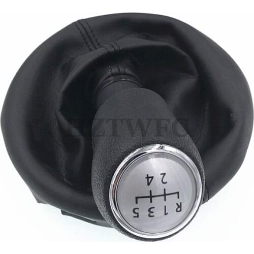 Free Shipping 5 Speed Car Gear Shift Knob Gearstick Gaiter Boot Kit HZTWFC-13.19 For VW Transporter T5 T6 2003-2011