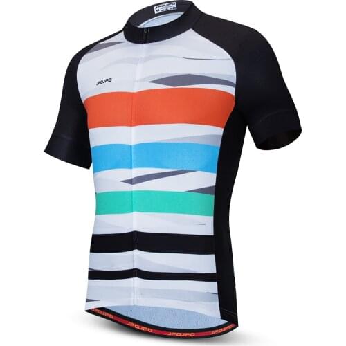 Mens Short sleeve Cycling Jersey MTB Anti-UV Road Shirt Summer Quick Dry Breathable Bike Jersey Cycling Clothing Bike Tops