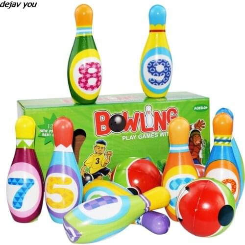 Parent-child Indoor Outdoor Fun & Sport Game Childrens Solid Bowling Toy Educational Leisure Toy