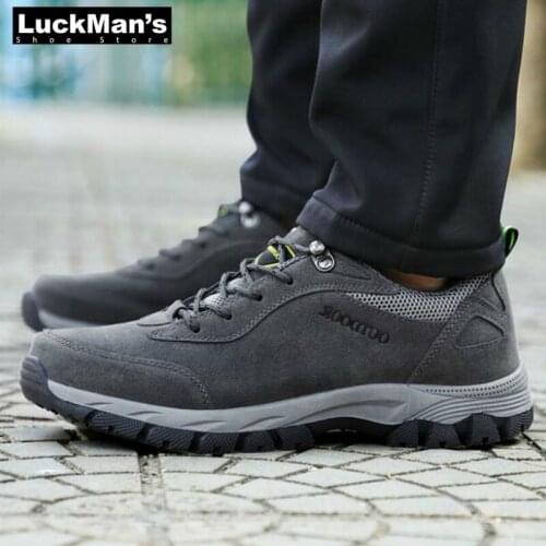 New Man Outdoor Hiking Shoes Waterproof Non-slip Running Sports Shoes Leisure off-road Male large size Shoes 39 to 49