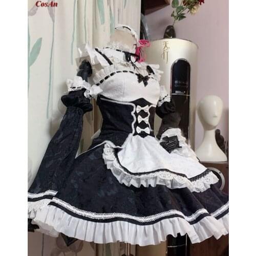 New Re:Life In A Different World From Zero Rem Cosplay Costume Elegant Maid Outfit Activity Party Role Play Clothing Custom-Make