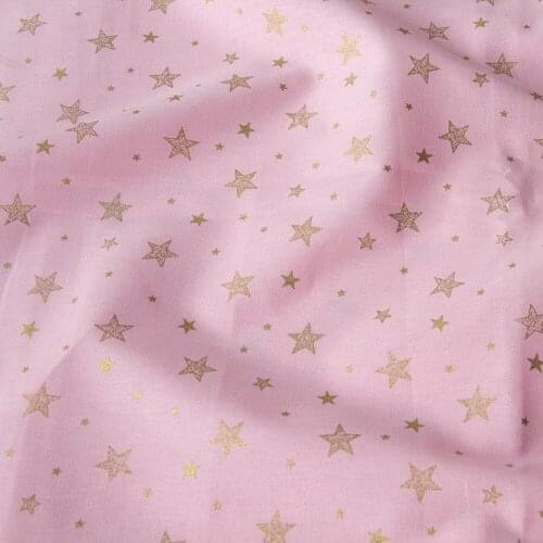 Half-Meter Japanese Bronzed Cotton Fabric DIY Patchwork Fabrics Textile Quilting Cloth Fabric for sewing STAR B