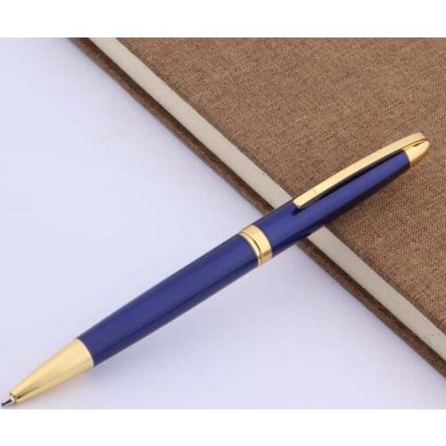 Luxury JINHAO 9009 blue Slender shape Ballpoint Pen golden signature pen Stationery Student Office school supplies