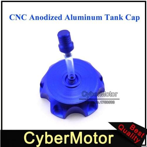 Alloy Blue Motorcycle Fuel Gas Tank Cap Cover For Chinese Dirt Pit Motor Bike XR50 CRF50 CRF70 SSR Thumpstar Stomp Coolster