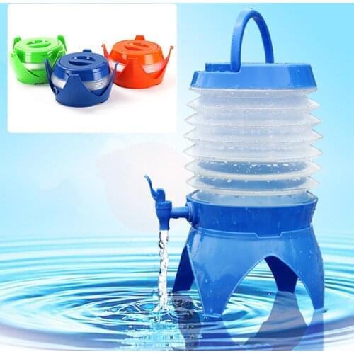 Mounchain Retractable Folding Bucket Outdoor Carrying Water Purifier Travel Camping Hiking Accessories Outdoor Sports Equipment