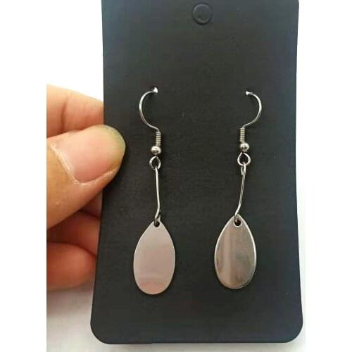 Whole Stainless Steel Dangle Earrings Water Drop Earrings For Women Long Chain Statement Earrings Jewelry 2021