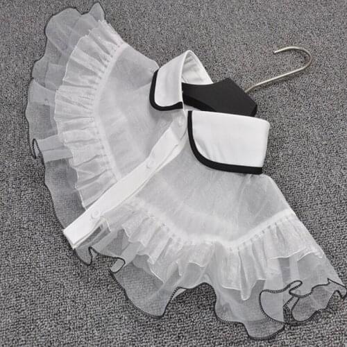 YSMILE Y Fashion Sweet Lace Personality Detachable Collar Vintage Shawl All Purpose Female Necklace Blouse Suit Remove Collar