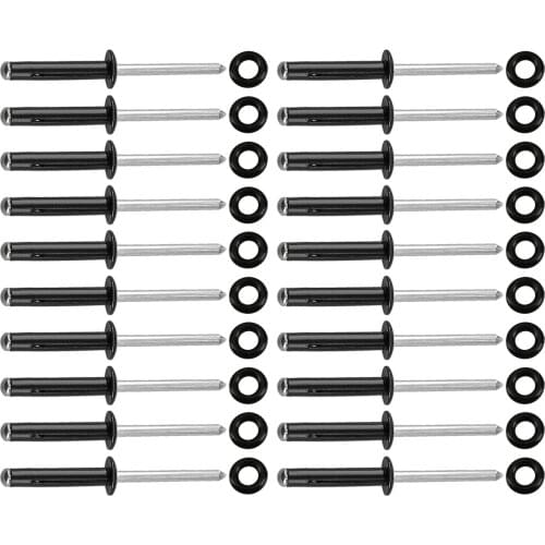 10pcs/20pcs Tri-Grip Rivets O Rings Set Kayak Rivet for Kayak Canoe Boat Rowing Accessories Water Sports