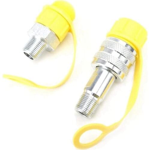 1 Set of Hydraulic Fittings Quick Connector Zg3/8 High Pressure Tubing Male Connector Female Connector