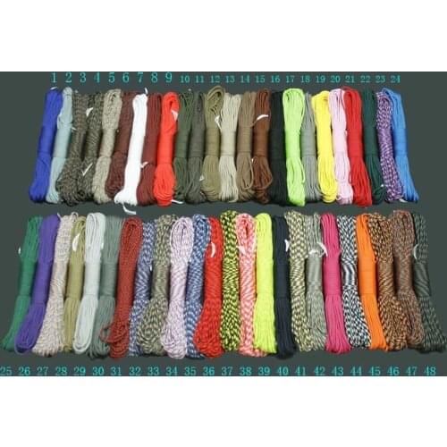 100 Feet 550 Paracord Parachute Cord Lanyard Rope Mil Spec Type III 7 Strand Core Camping hiking emergency survival Cord