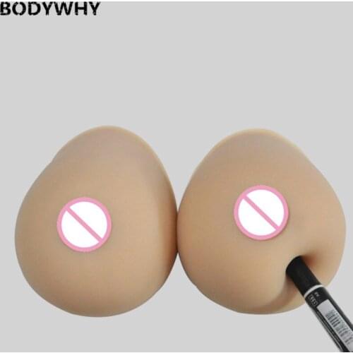 2400g/Pair Beige Silicone Artificial Breast Silicone Breast Fake Boobs Silicone Breast Froms For Crossdresser Mastectomy