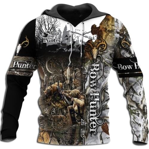 3D Print Fashion Animal Bow Hunter Art Camo Men Women Casual Sportswear Hoodie / Zipper / Sweatshirts / Jacket / Plus Size S-229