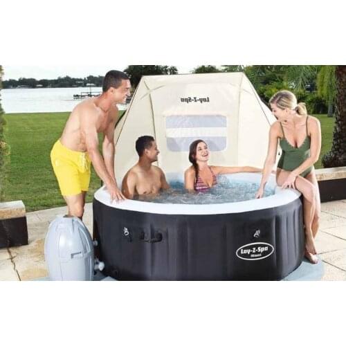 60304 Bestway 183x94x109m SPA Canopy For All Bestway Spas Mesh Windows Waterproof Fabric PU1000mm Coated UV Index UPF 30+ Tent