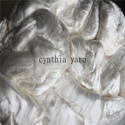 625g undyed natural white 100% mulberry silk roving 5 balls per lot