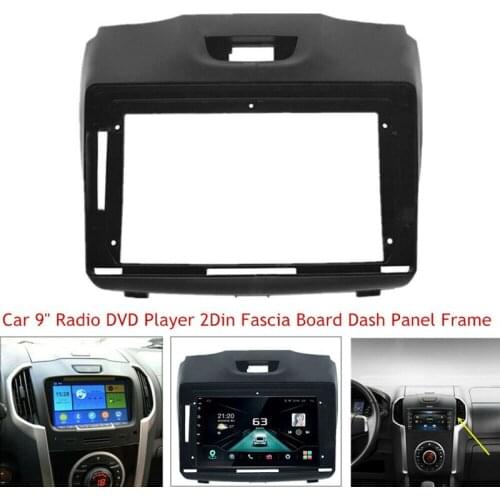 9 Inch Radio Fascias for Isuzu D-Max for Chevrolet Trailblazer 2 Din DVD Stereo Panel Dashboard Installation Frame