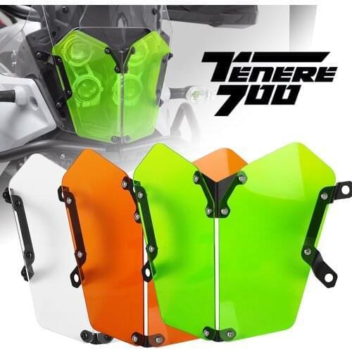 Motorcycle For Yamaha XTZ690 Tenere 2019-2021 XTZ690 Tenere 700 XTZ700 Acrylic Headlight Protector Grille Guard Cover Protection