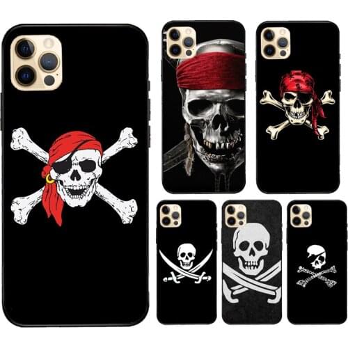Pirate Skull For iPhone 12 Pro Max mini Case For iPhone 11 Pro Max XS X SE 2020 7 8 Plus XR Cover