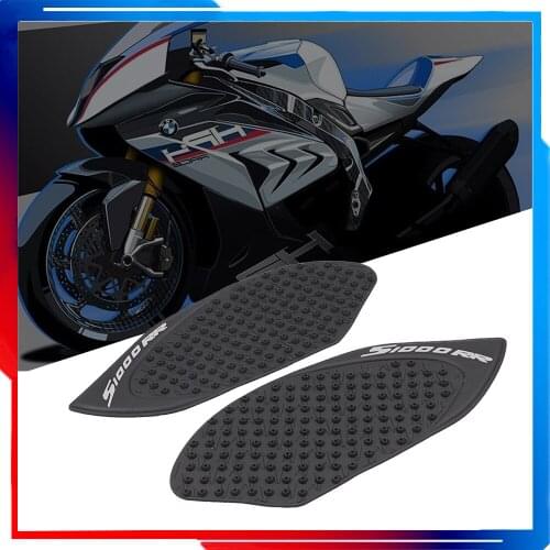 ACZ Motorcycle Black Anti-Slip Sticker Tank Traction Pad 3M Side Gas Knee Grip Protector For BMW S1000RR S1000 RR 2010-2015