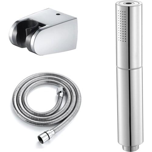 Two-Function Copper Handheld Pressurized Shower Head With ABS Shower Base And 1.5M Stainless Steel Shower Hose