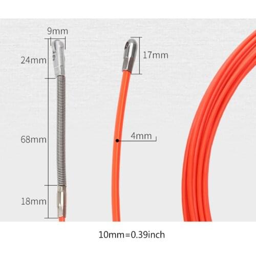 E7CD 5/10/15/20/25m/30m Electrical Wire Fish Tape Electrician Hand Tools Cable Wire Puller Electrician Hand Tools