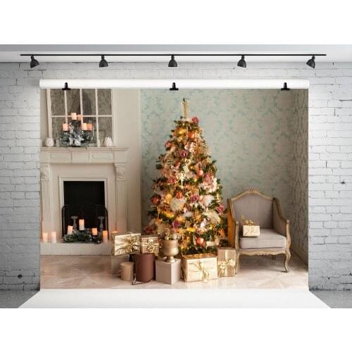 VinylBDS 7x5ft Christmas Photography Backdrop Xms Tree Children Party Decotation Studio Backdrop