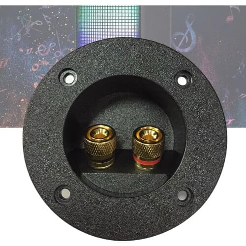 Home Car Terminal Block Accessories Cup Connector Binding Post Recessed Connector Speaker Junction Case DIY Round Plate Audio