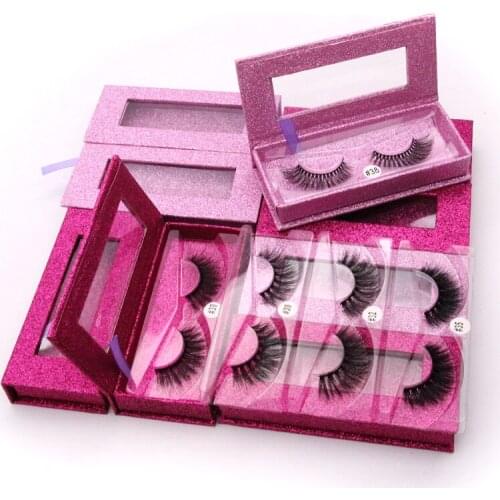 LANJINGLIN 1 pair 3d mink lashes fluffy dramatic false eyelashes natural long eyelash book volume reusable cilios makeup lash