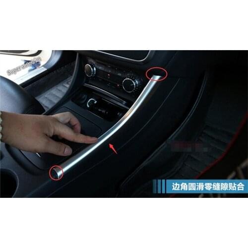 Lapetus Accessories Interior Water Cup Holder Container Box Strip Cover Trim Fit For Mercedes Benz CLA 200 220 W117 2015 - 2019