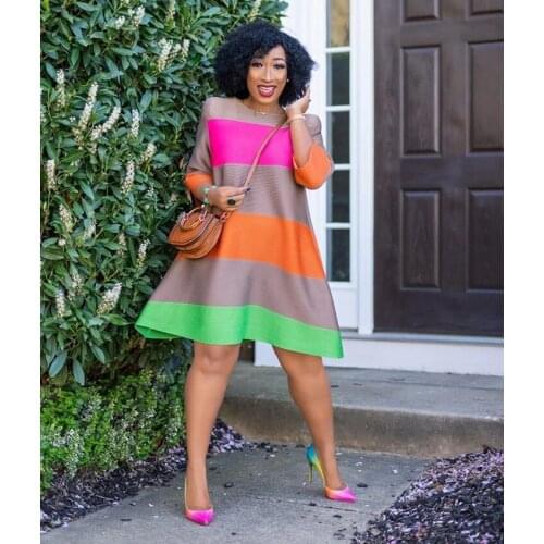 2020 summer elegent women o-neck regular mini dress