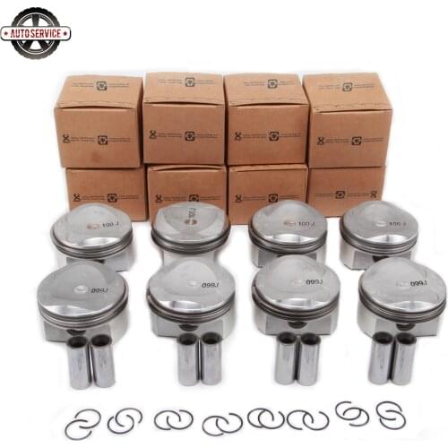 NEW 079 107 065 DC Engine Piston & Rings Kit For Audi A6 A5 A8 Q7 Avant Quattro Volkswagen Touareg 4.2L Pin 20 mm 079 107 066 DC