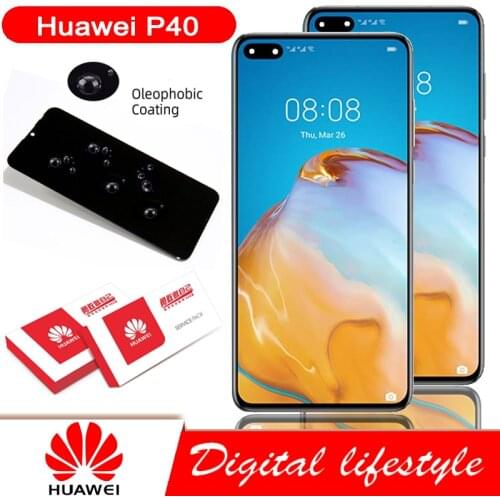 Original 6.1'' Display Replacement With Frame For Huawei P40 LCD Touch Screen Digitizer Assembly for Huawei P40 Display Screen