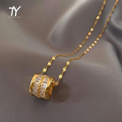 New Classic Titanium Steel Small Waist Necklace Korean For Woman Fashion Jewelry Luxury Neck Chain Sexy Girls Clavicle Chain