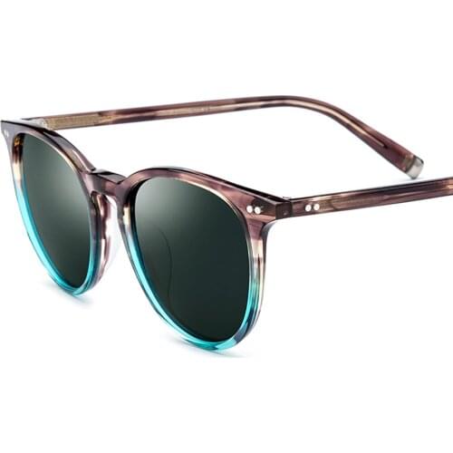 Polarized Sunglasses Classical Brand Designer Gregory Peck Vintage Men Women Round Sun Glasses 100% UV400 JDA3195