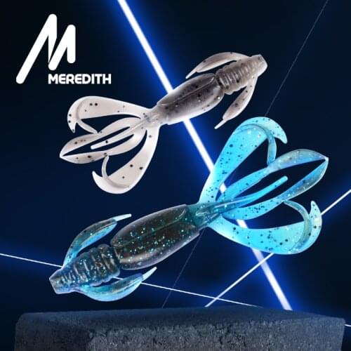 MEREDITH Pesca Silicone Bait Fishing Lure Soft Lures Crazy Flapper 70mm 90mm Swimbait Carp Fishing Tackles Bass Baits