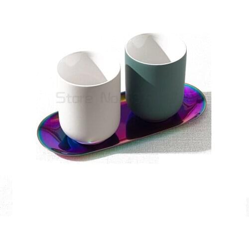 Bathroom supplies bathroom wash set creative home bathroom ceramic mouthwash cup soap box