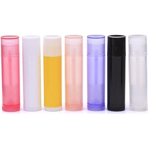 100pcs 5ml Empty Transparent Lip Balm Containers Cosmetic Lipstick Bottles Lip tubes Beauty Makeup Tools Accessories