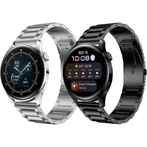 Titanium Strap For Huawei Watch 3 band for Huawei Watch3 GT 2e GT2 46mm bands Metal Stainless steel clasp Bracelet watchbands
