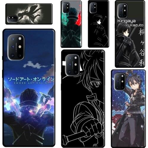 SAO Sword Art Online Kirito Anime For Realme 8 7 6 Pro Q3 C21 C15 C3 GT Neo Phone Case For OnePlus 9 Pro 8 Pro 7T 8T 9R Nord