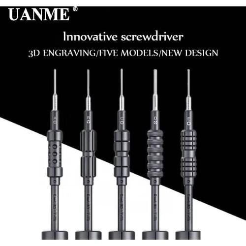 UANME Precision Screwdriver Disassemble Bolt Driver Screw Extractor for iPhone Samsung Mobile Phone Repair 3D Screwdriver Set