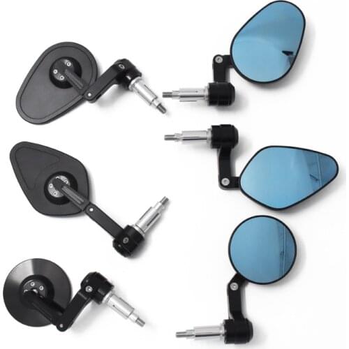 Large field of vision of universal CNC folding handle rearview mirror for motorcycle refitting cafe racer custom mirrors