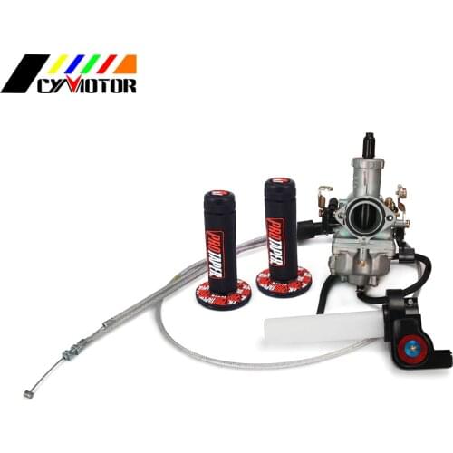 PZ30 IRBIS TTR250 30mm 30 Motorcycle Pro Tuning Tuned Power Jet For Keihin Carburetor Visiable Twister Throttle Cable Grips Set