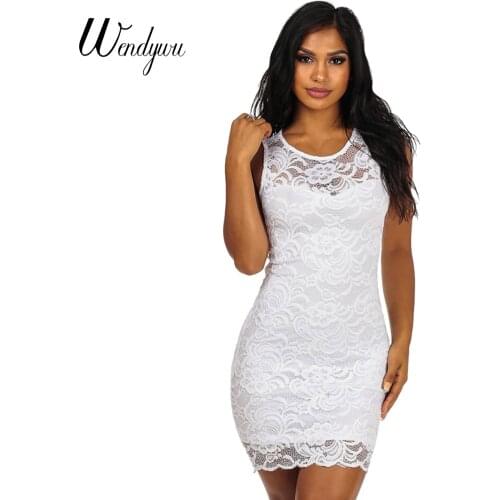 Летние платья с кружевом WENDYWU China At AliExpress