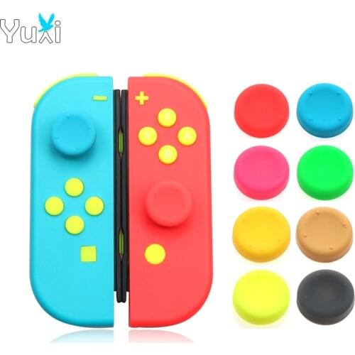 YuXi 8pcs Silicone Thumb Stick Grips Caps Joystick Cover For Nintend Switch Lite Joy-Con Controller Thumbstick Case