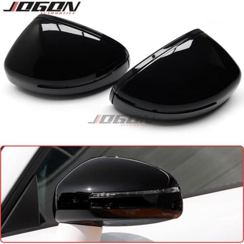 Replacement Car Side Rear View Rearview Mirror Cover For Audi TT TTS MK2 8J TTRS R8 2007-2014 Glossy Black