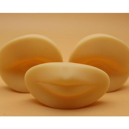 1 Set 3D Practice Dermis Lips Replacement Parts 2pcs Eyes+1pcs Lip for Permanent Makeup Practice tattoo supplies