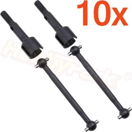 10 Pairs/Lot Steel Metal Dogbone DriveShaft / Wheel Axle for HPI RS4 Sport 3 Drift Models Car Spare Parts 113713 113714